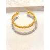 Pulsera Aro Torsal Mesh Acero