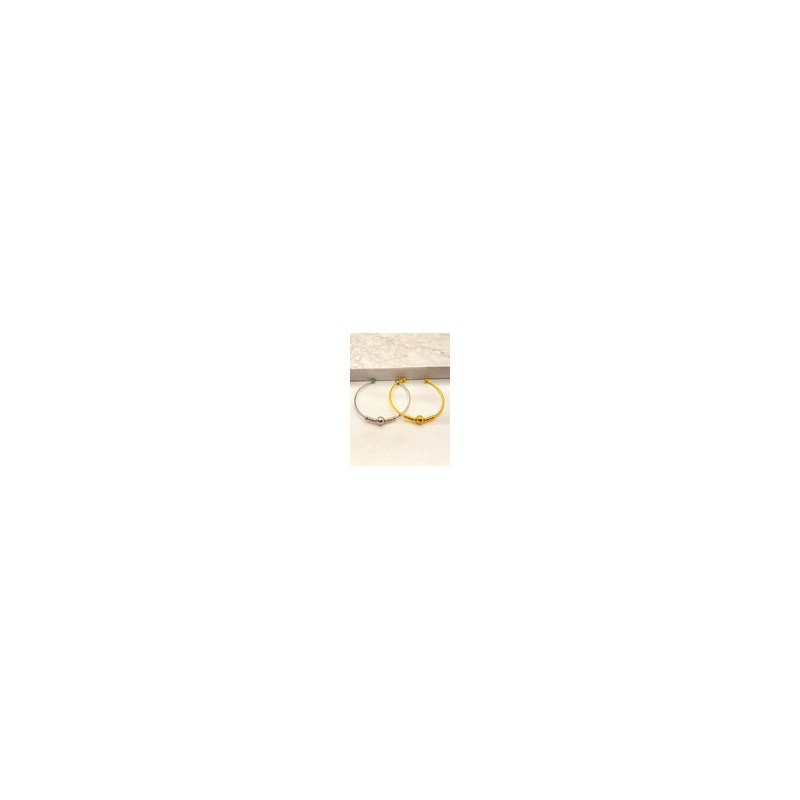 Pulsera Cordon Balines Acero