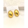 Arete Oval Zirconias Acero