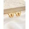 Arete Mariposa Cristal