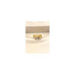 Anillo Aros Bicolor Acero