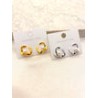 Arete Twisted Perla Acero