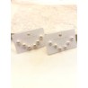 Set Arete Perla Acero