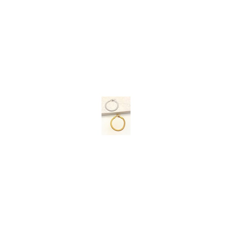 Pulsera Snake Ancha Acero