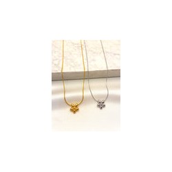 Collar Flor Boleada Acero