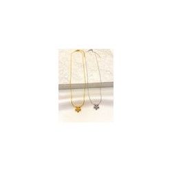 Collar Flor Boleada Acero
