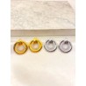 Arete Circulo Zirconias Acero