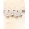 Arete Perla Cristal Acero