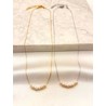 Collar Perlas Mini Acero