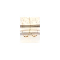 Collar Perlas Mini Acero