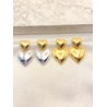Arete Doble Corazon Acero