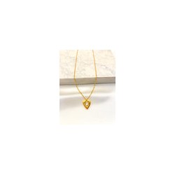 Collar Corazon Gota Acero