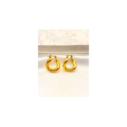 Arracada Twisted Clip Acero