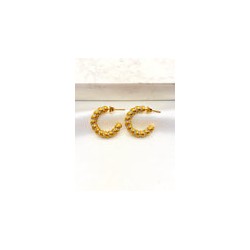 Arracada Micro Zirconias Acero