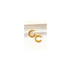 Arracada Micro Zirconias Acero