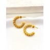 Arracada Micro Zirconias Acero