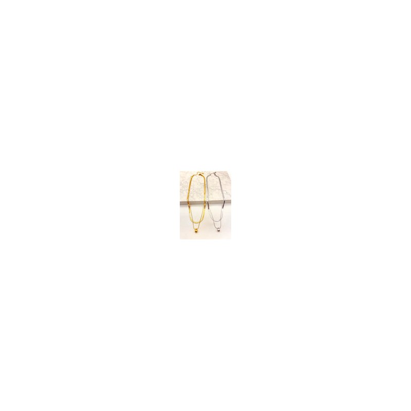 Collar Snake Droop Acero