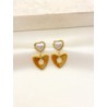 Arete Corazon Hueco Acero