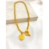 Collar Corazon Broche T Acero