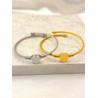Pulsera Corazon Plano Acero