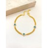 Pulsera Cadena 3 Ojitos