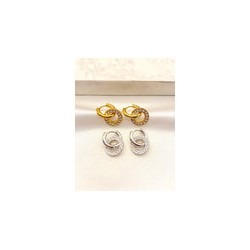 Huggie Aro Zirconias Acero