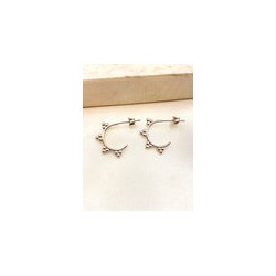 Arracada Bolitas Acero