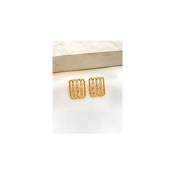 Arete Cuadro Barras Zirconias