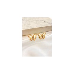 Arete Mariposa Cristal
