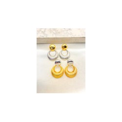 Arete Luneta Bicolor