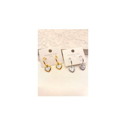 Arracada Corazon Nacar Acero